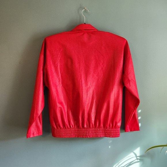 J. Andrews vintage red 2 piece set women's 5/6 blazer and skirt - Picture 5 of 10